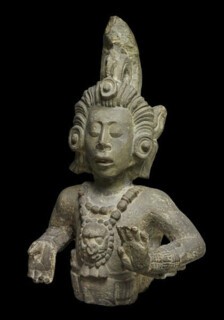 Maya maize god statue, 715 AD