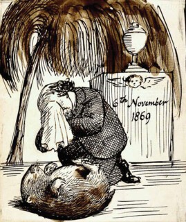 Rossetti mourning his wombat.