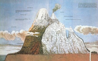 The diagram of Mount Chimborazo from Humboldt’s ‘Geography of Plants’ (1807).