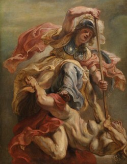 ‘Prudence (Minerva) Overthrowing Ignorance (or Sedition)’ (c.1632-33)