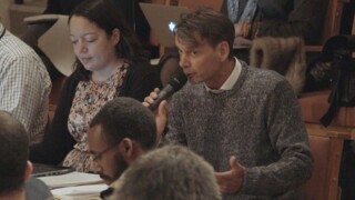 Edward Daffarn at the Grenfell Recovery Scrutiny Committee meeting in January 2018.
