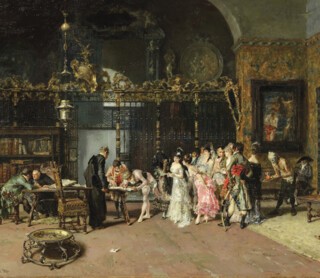 A detail from ‘The Spanish Wedding’ (1870)