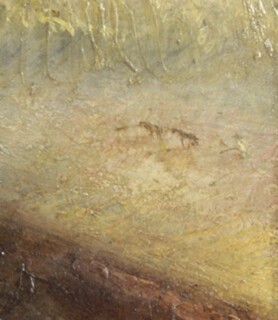 Detail of the hunter from ‘Rain, Steam and Speed’