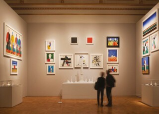 The Malevich room at the Royal Academy exhibition ‘Revolution: Russian Art 1917-32’