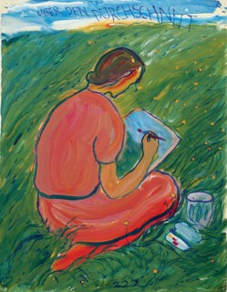 Charlotte painting en plein air