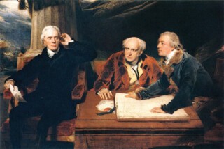 ‘Francis Baring and John Baring with Charles Wall’ by Thomas Lawrence (1807).