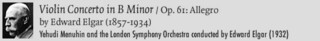 Violin Concerto in B Minor Op. 61: Allegro by Edward Elgar