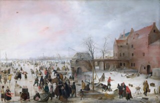 Hendrick Avercamp’s ‘A Scene on the Ice Near a Town’ (c.1615).