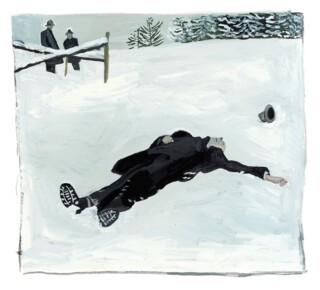 ‘Man in the Snow’ (2012) from ‘The Principles of Uncertainty’ by Maira Kalman
