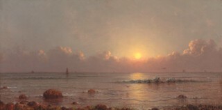‘Seascape at Sunset’ by Martin Johnson Heade