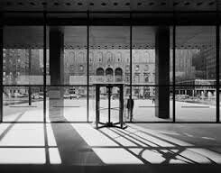 The lobby of the Seagram building.