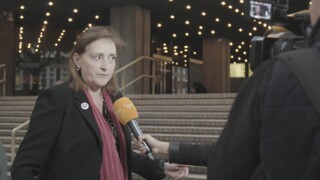 Emma Dent Coad outside Kensington and Chelsea Town Hall in September 2017.