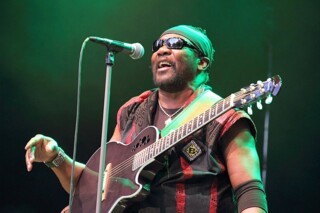 Toots Hibbert performing with the Maytals at the Rudolstadt Festival in 2017. Photo © Schlore