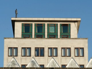 Figure from ‘Event Horizon’ by Anthony Gormley