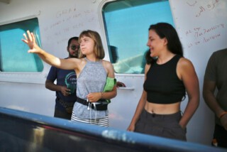 Greta Thunberg on the Global Sumud flotilla (Photo © Carlos Pérez Osorio)
