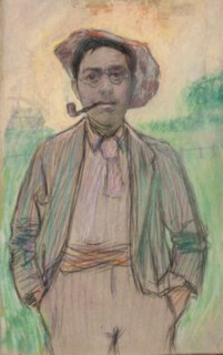 Self-portrait by William Rothenstein (c.1890)