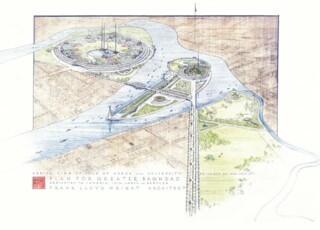 Frank Lloyd Wright, Plan for a Greater Baghdad, 1957-59