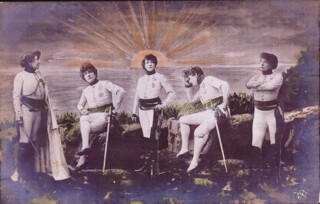 Postcard of Sarah Bernhardt as the Duke of Reichstadt, in Rostand’s drama ‘L’Aiglon’