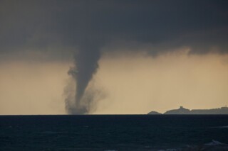 A tornado touching down in the Black Sea. Photo © imageBROKER/Alamy