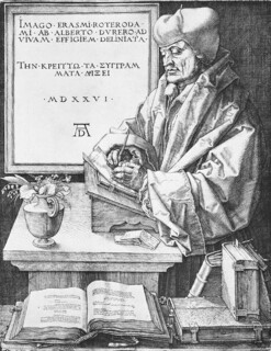 Dürer’s engraving of Erasmus (1526)