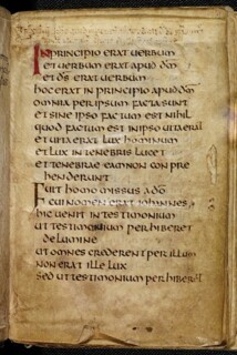 In the beginning was the word. The St Cuthbert Gospel