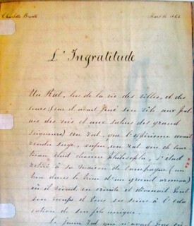 Charlotte Brontë’s French homework for 16 March 1846, as handed in to her teacher