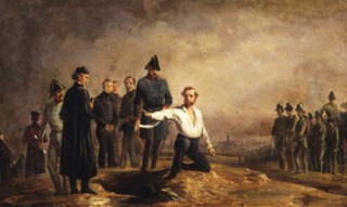 Carl Steffeck’s painting of the execution of Robert Blum.