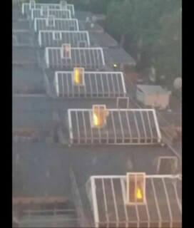 View from Antonio Roncolato's 10th floor flat in Grenfell Tower.