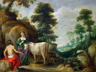 ‘Io, transformed into a cow’ by David Teniers (1638).