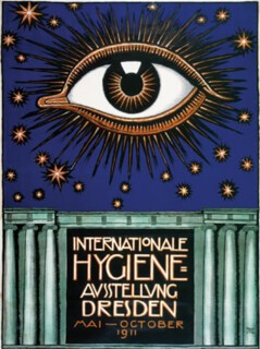Advertisement for the International Hygiene exhibition, Dresden 1911.