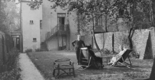 The Fernald family in the garden of 4 Marlborough Road, St John’s Wood (c.1920)