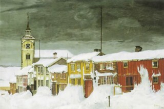 Harald Sohlberg, ‘Lillegaten Røros’ (1903).
