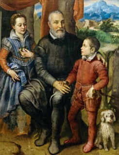 ‘Portrait of Minerva, Amilcare and Asdrubale Anguissola’ (1558)