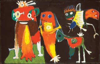 ‘People, Birds and Sun’ (1954) by Karel Appel. © Karel Appel Foundation