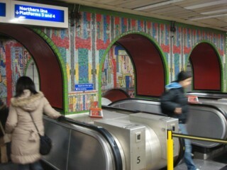 Eduardo Paolozzi’s Tottenham Court Road mosaics.