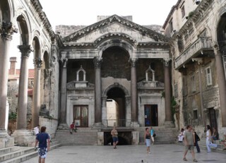 The peristyle of Diocletian’s Palace.