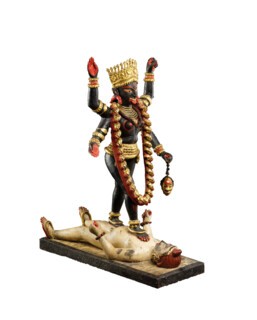 A late 19th-century sculpture of the goddess Kali.