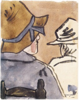 Gwen John, ‘Two Hatted Women in Church’