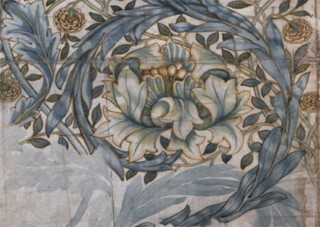 A design of African marigolds for chintz (1876).