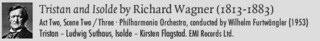 Tristan und Isolde by Richard Wagner