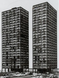 The Lake Shore Drive apartments in Chicago