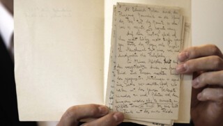 Some of Kafka’s manuscripts held in Zurich.