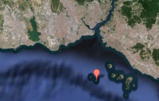 The island of Yassıada in the Sea of Marmara, south of Istanbul.