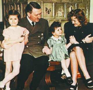 Adolph Hitler and Eva Braun, 15 March 1944