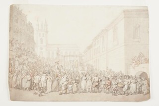 ‘An Execution outside Newgate Prison’ by Thomas Rowlandson (c.1805)