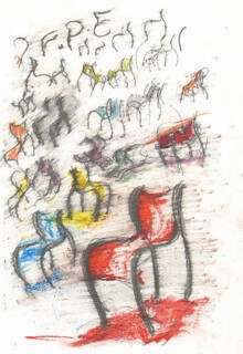 Sketch for FPE (Fantastic, Plastic, Elastic), 1997