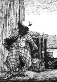 A panel from ‘The Unstrung Harp’ (1953)