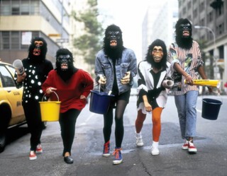 The Guerrilla Girls in New York photographed by George Lange (1985).