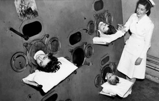 A multi-person iron lung (1950)
