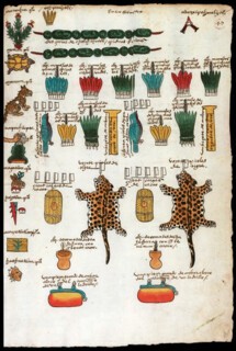 A tribute list from the Codex Mendoza